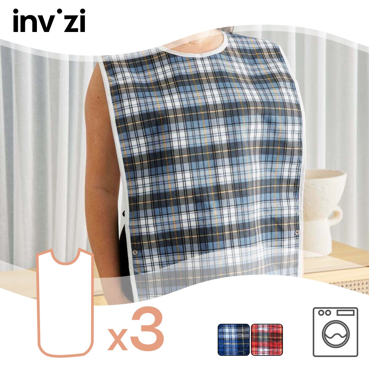 Bavaglini impermeabili - Confezione da 3