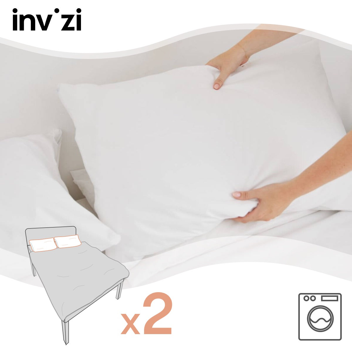 Fodere impermeabili per cuscini - Confezione da due