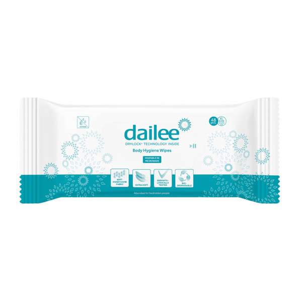 Dailee Body Wipes - Microwaveable